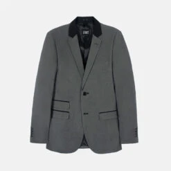 Domino – Grey And Black Blazer