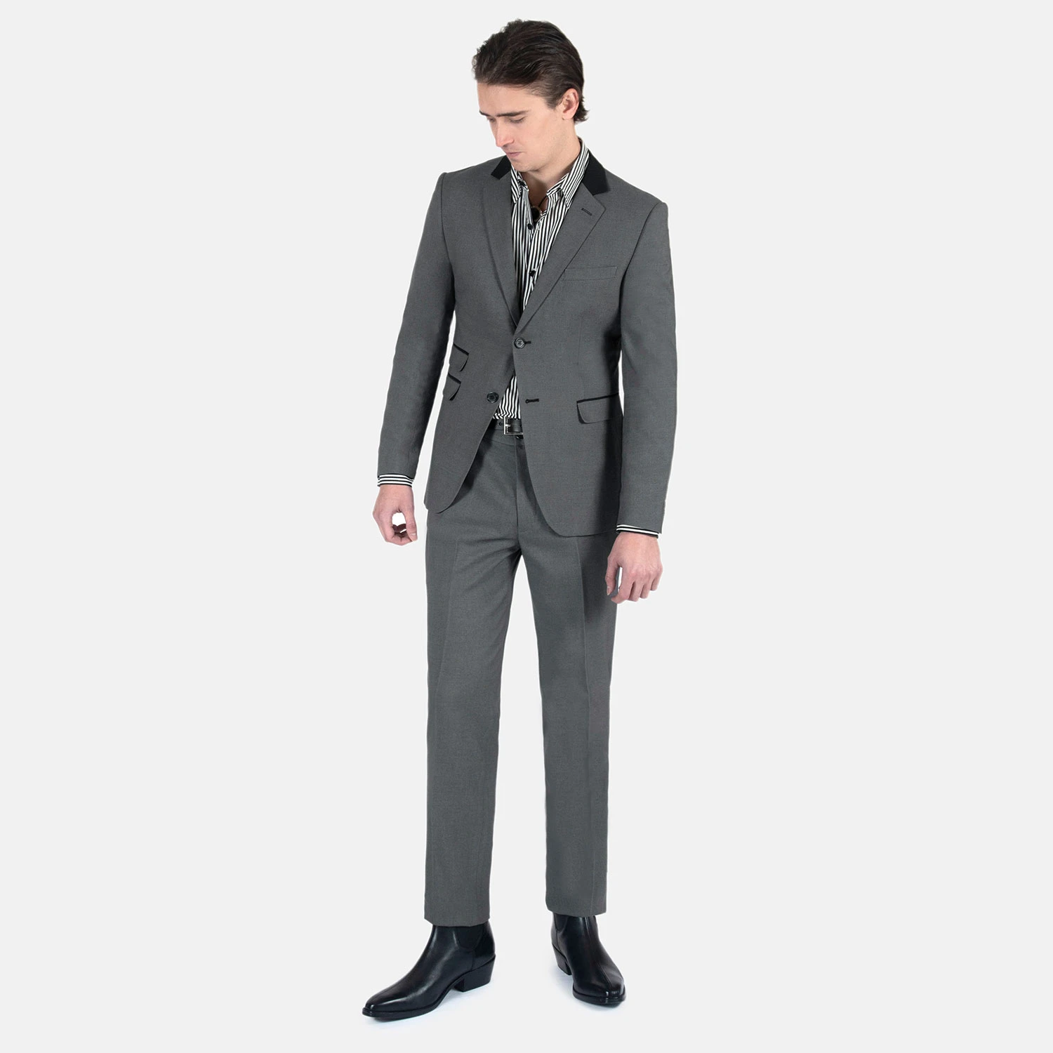 Domino – Grey And Black Blazer 5 Domino – Grey And Black Blazer - Image 5