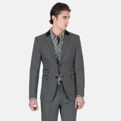 Domino – Grey And Black Blazer 11 Domino – Grey And Black Blazer -Straight To Hell dom gry blk w 4