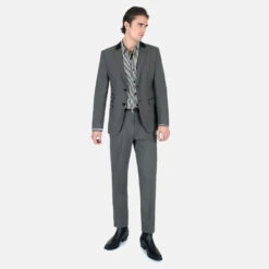 Domino – Grey And Black Blazer 10 Domino – Grey And Black Blazer -Straight To Hell dom gry blk w 5