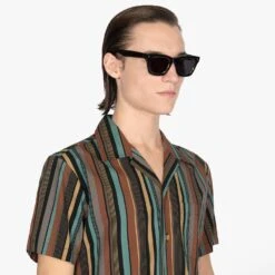 Falcon – Black With Brass Sunglasses -Straight To Hell fal blk bra w 5