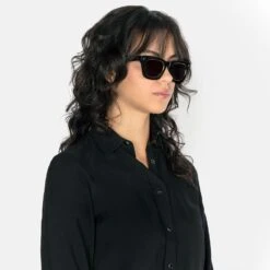 Falcon – Black With Brass Sunglasses -Straight To Hell fal blk bra w 6