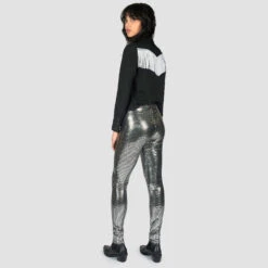 Fever – Disco Silver Leggings (Size 25, 26, 27, 28, 29, 33) 15 Fever – Disco Silver Leggings (Size 25, 26, 27, 28, 29, 33) -Straight To Hell fev sil w 4