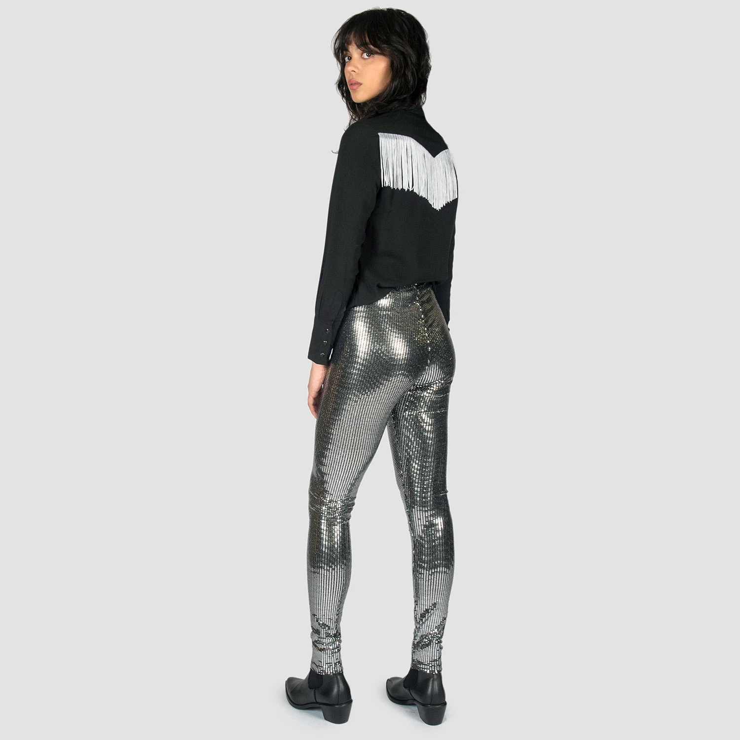 Fever – Disco Silver Leggings (Size 25, 26, 27, 28, 29, 33) 6 Fever – Disco Silver Leggings (Size 25, 26, 27, 28, 29, 33) - Image 6