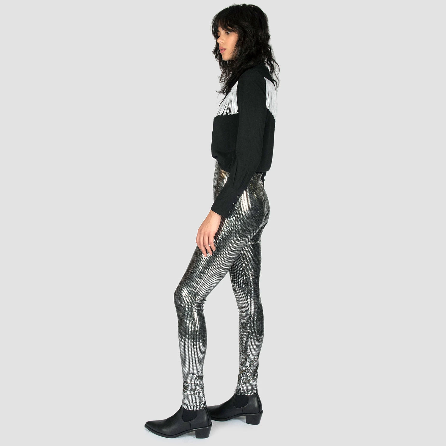 Fever – Disco Silver Leggings (Size 25, 26, 27, 28, 29, 33) 5 Fever – Disco Silver Leggings (Size 25, 26, 27, 28, 29, 33) - Image 5