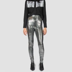 Fever – Disco Silver Leggings (Size 25, 26, 27, 28, 29, 33)