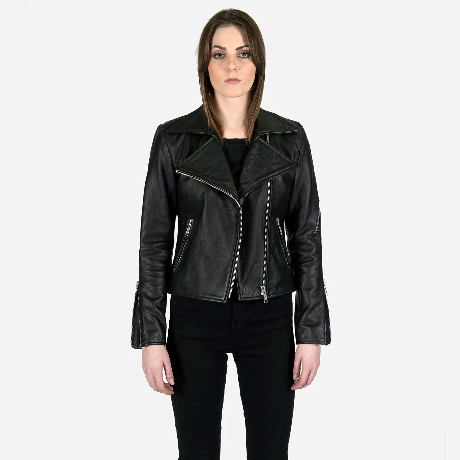 Flash – Leather Jacket (Size XS, S, L, 2XL, 3XL) 2 Flash – Leather Jacket (Size XS, S, L, 2XL, 3XL) - Image 2