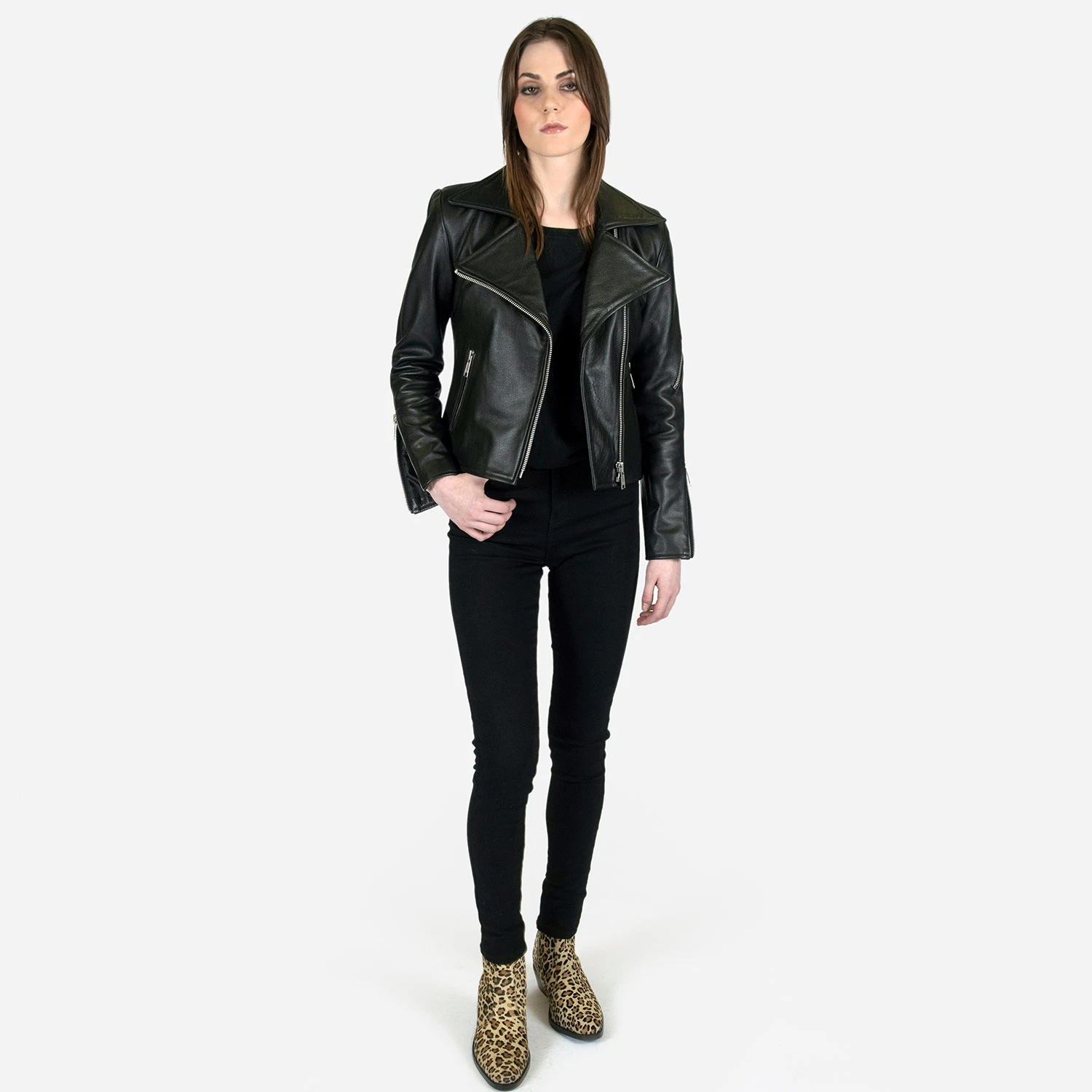 Flash – Leather Jacket (Size XS, S, L, 2XL, 3XL) 4 Flash – Leather Jacket (Size XS, S, L, 2XL, 3XL) - Image 4