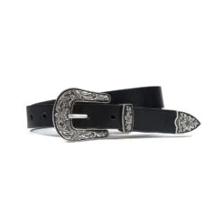 Freddie – Black Leather Belt