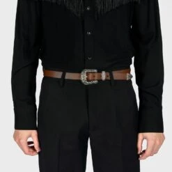 Freddie – Brown Leather Belt (Size 30) -Straight To Hell fre bro men w 1