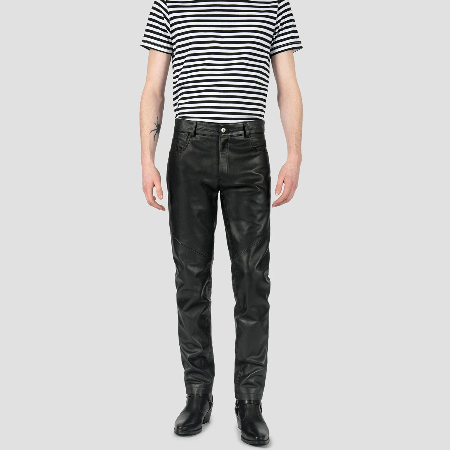 Good Guy Joe – Slim Fit Leather Pants 1 Good Guy Joe – Slim Fit Leather Pants