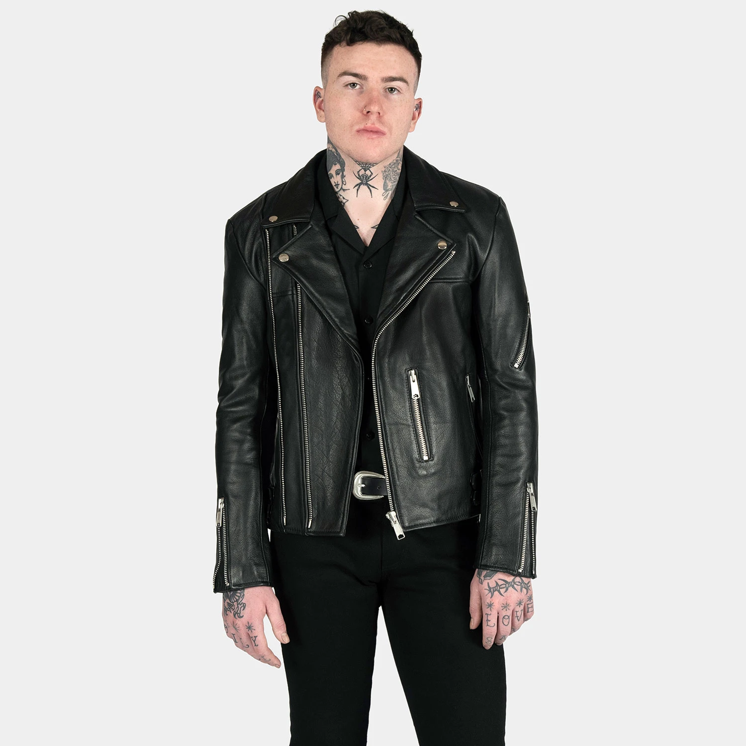 Grifter – Leather Jacket (Size 34S, 34, 36S, 36, 38S, 50, 52, 54) 2 Grifter – Leather Jacket (Size 34S, 34, 36S, 36, 38S, 50, 52, 54) - Image 2