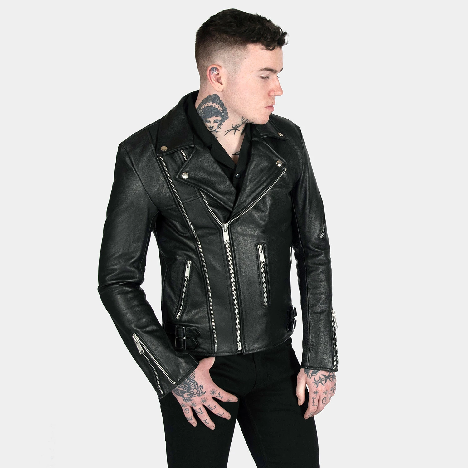 Grifter – Leather Jacket (Size 34S, 34, 36S, 36, 38S, 50, 52, 54) 5 Grifter – Leather Jacket (Size 34S, 34, 36S, 36, 38S, 50, 52, 54) - Image 5