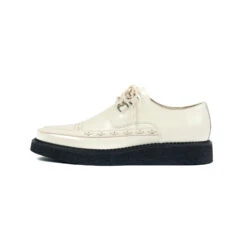 Hawkins – Cream Leather Creepers -Straight To Hell haw cre w 3