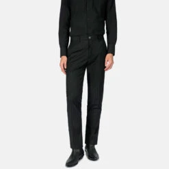 Hitmaker – Black And White Pinstriped – Slim Fit Pants