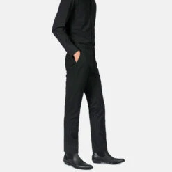 Hitmaker – Black And White Pinstriped – Slim Fit Pants -Straight To Hell hit b w pin w 2