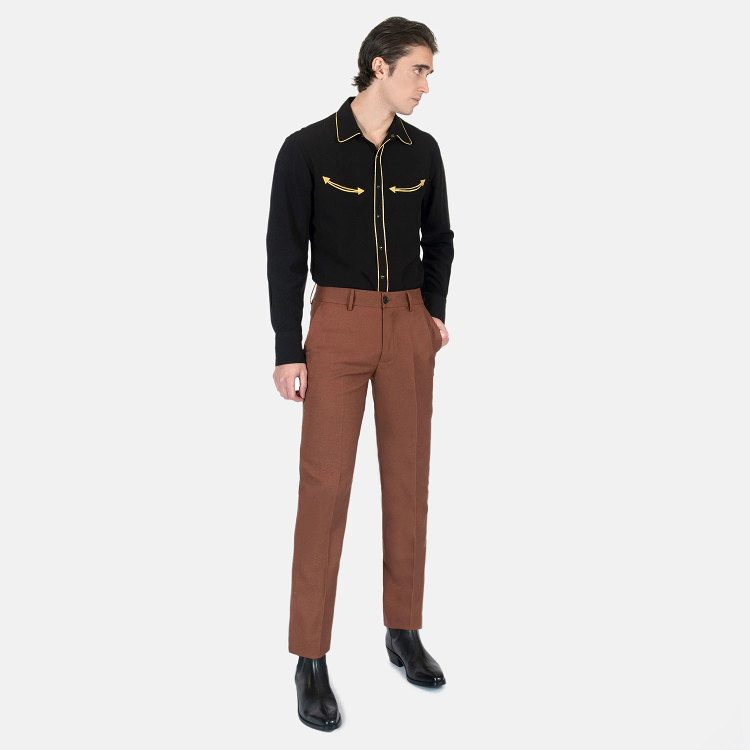 Hitmaker – Clay Brown – Slim Fit Pants 2 Hitmaker – Clay Brown – Slim Fit Pants - Image 2