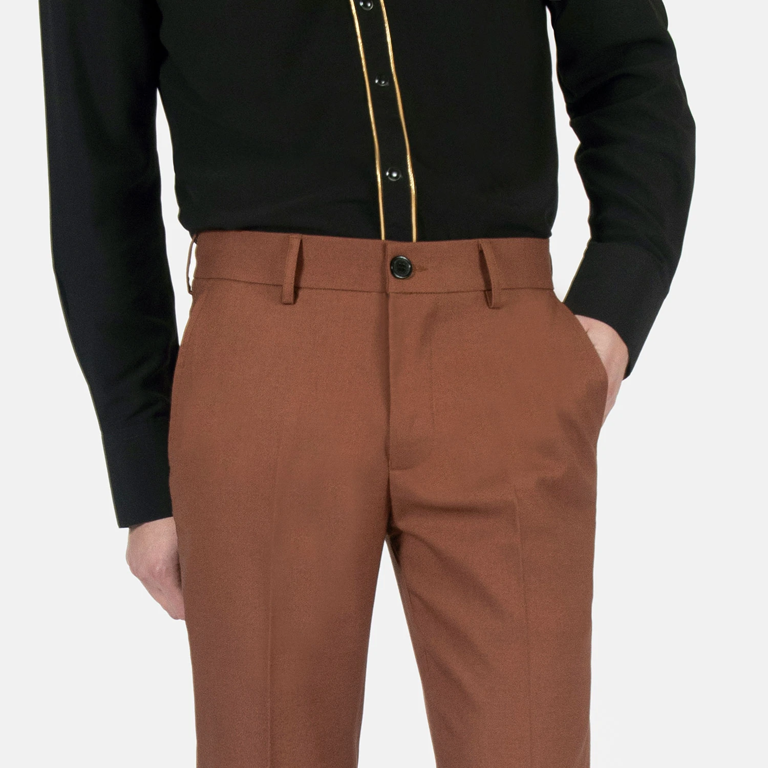 Hitmaker – Clay Brown – Slim Fit Pants 6 Hitmaker – Clay Brown – Slim Fit Pants - Image 6