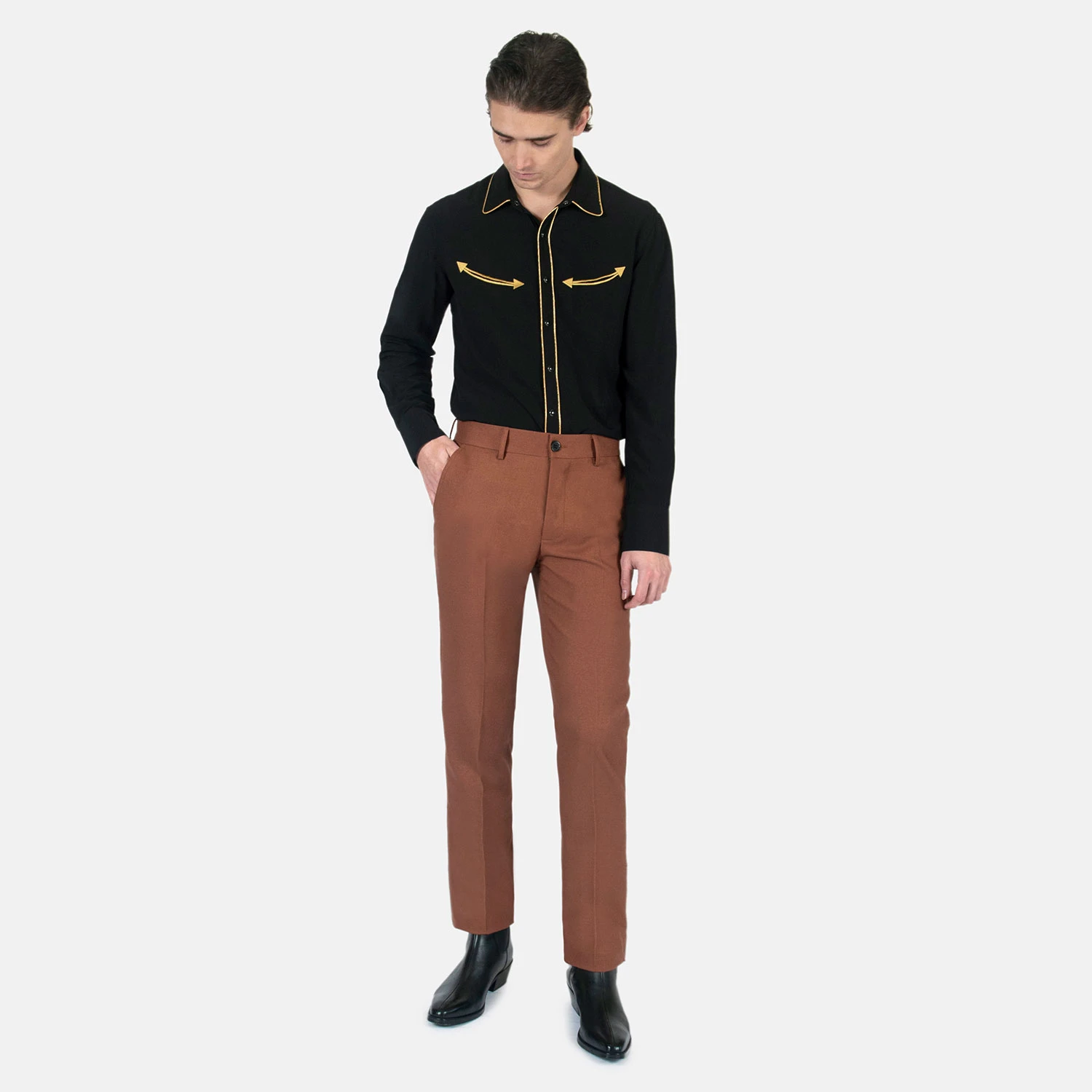 Hitmaker – Clay Brown – Slim Fit Pants 3 Hitmaker – Clay Brown – Slim Fit Pants - Image 3
