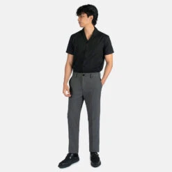 Hitmaker – Grey – Slim Fit Pants -Straight To Hell hit gry w 3