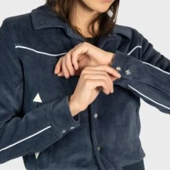 Jackson – Blue Velvet Jacket (Size 2XS, M, L, 3XL) -Straight To Hell jac blu w 11