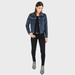 Jackson – Blue Velvet Jacket (Size 2XS, M, L, 3XL) -Straight To Hell jac blu w 7