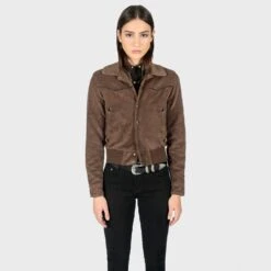 Jackson – Brown Velvet Jacket (Size 2XS, 2XL, 3XL, 4XL) -Straight To Hell jac bro w 11