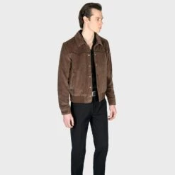 Jackson – Brown Velvet Jacket (Size 2XS, 2XL, 3XL, 4XL) -Straight To Hell jac bro w 2