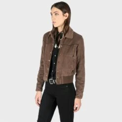 Jackson – Brown Velvet Jacket (Size 2XS, 2XL, 3XL, 4XL) -Straight To Hell jac bro w 9