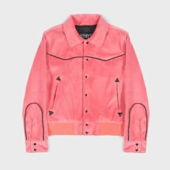Jackson – Pink Velvet Jacket (Size 2XS, XS, S, M, L, XL, 2XL, 3XL, 4XL)