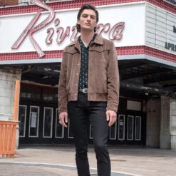 Jackson – Brown Velvet Jacket (Size 2XS, 2XL, 3XL, 4XL) -Straight To Hell jackson brown 3