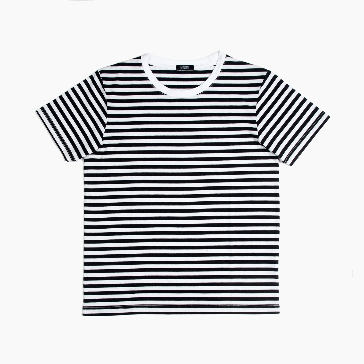 Jasper – White And Black Striped T-Shirt 1 Jasper – White And Black Striped T-Shirt