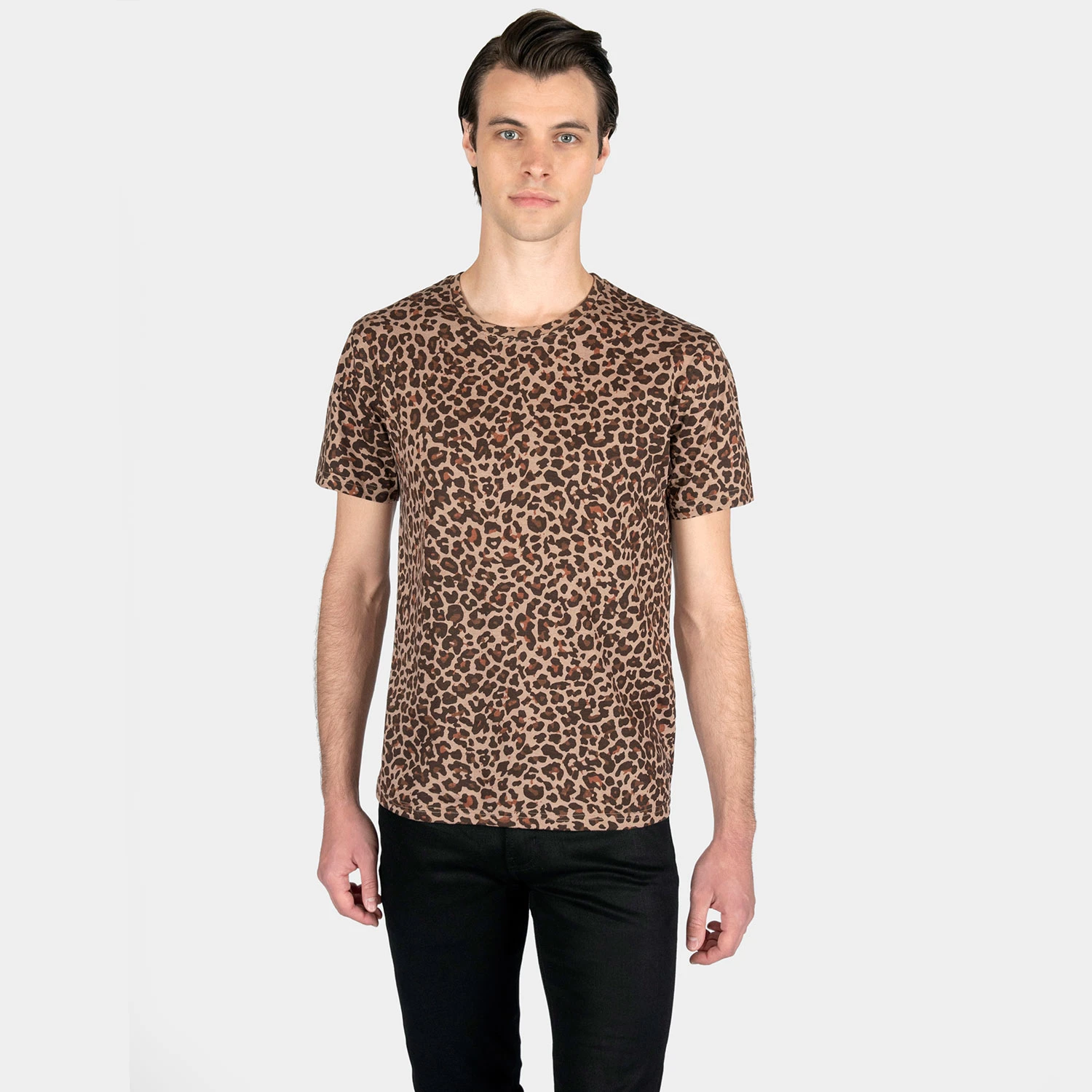 Jax – Leopard Print T-Shirt (Size XS, S, M, L, XL, 2XL) 2 Jax – Leopard Print T-Shirt (Size XS, S, M, L, XL, 2XL) - Image 2