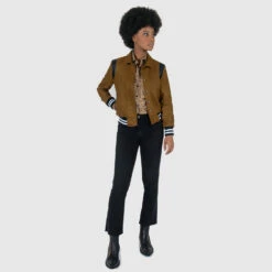 Jet – Brown And Black Varsity Jacket -Straight To Hell jet bro men w 10