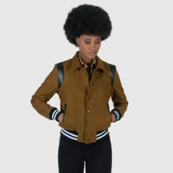 Jet – Brown And Black Varsity Jacket -Straight To Hell jet bro men w 14