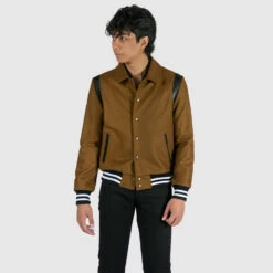 Jet – Brown And Black Varsity Jacket -Straight To Hell jet bro men w 6