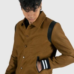 Jet – Brown And Black Varsity Jacket -Straight To Hell jet bro men w 7