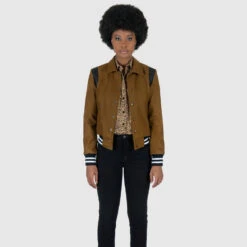 Jet – Brown And Black Varsity Jacket -Straight To Hell jet bro men w 9