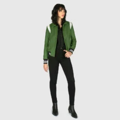 Jet – Green Varsity Jacket (Size S, M, L, XL, 2XL, 3XL) -Straight To Hell jet gre w 11