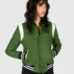 Jet – Green Varsity Jacket (Size S, M, L, XL, 2XL, 3XL) -Straight To Hell jet gre w 8