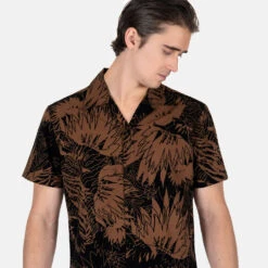 Jungle Rock – Floral And Jungle Print Shirt 13 Jungle Rock – Floral And Jungle Print Shirt -Straight To Hell jun roc bro blk men w 5