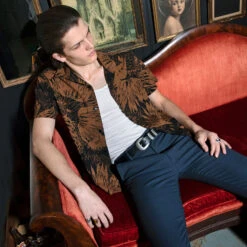 Jungle Rock – Floral And Jungle Print Shirt 15 Jungle Rock – Floral And Jungle Print Shirt -Straight To Hell jun roc men lifestyle