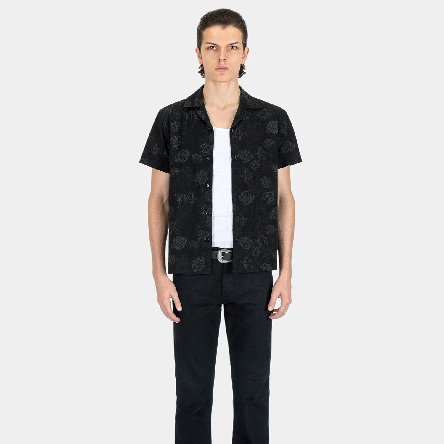 Kids Are Alright – Dark Floral Print Shirt 2 Kids Are Alright – Dark Floral Print Shirt - Image 2