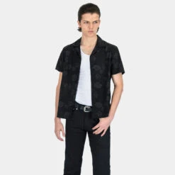 Kids Are Alright – Dark Floral Print Shirt 8 Kids Are Alright – Dark Floral Print Shirt -Straight To Hell kid are alr men w 2