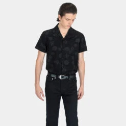 Kids Are Alright – Dark Floral Print Shirt 10 Kids Are Alright – Dark Floral Print Shirt -Straight To Hell kid are alr men w 4