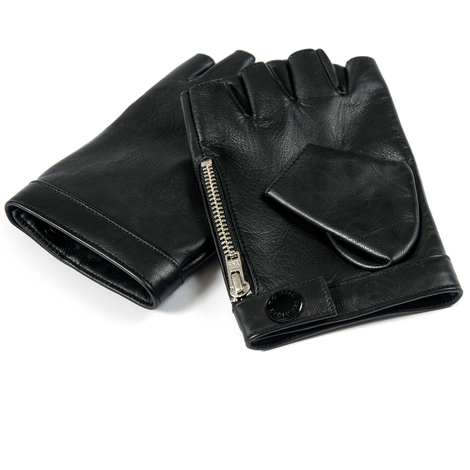 LaSalle Fingerless – Leather Zip Gloves – 15 Year Anniversary 2 LaSalle Fingerless – Leather Zip Gloves – 15 Year Anniversary - Image 2