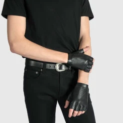LaSalle Fingerless – Leather Zip Gloves – 15 Year Anniversary 8 LaSalle Fingerless – Leather Zip Gloves – 15 Year Anniversary -Straight To Hell las fin men w 4