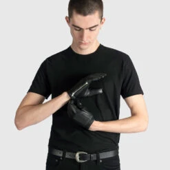 LaSalle – Leather Zip Gloves – 15 Year Anniversary -Straight To Hell las unl men w 3