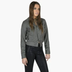 Leone – Grey Embroidered Gabardine Jacket -Straight To Hell leo gre hr 10 scaled 1