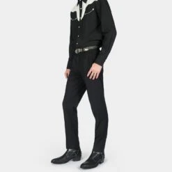 Libertine – Black Snakeskin Leather Harness Boots 11 Libertine – Black Snakeskin Leather Harness Boots -Straight To Hell lib blk sna res men w 2